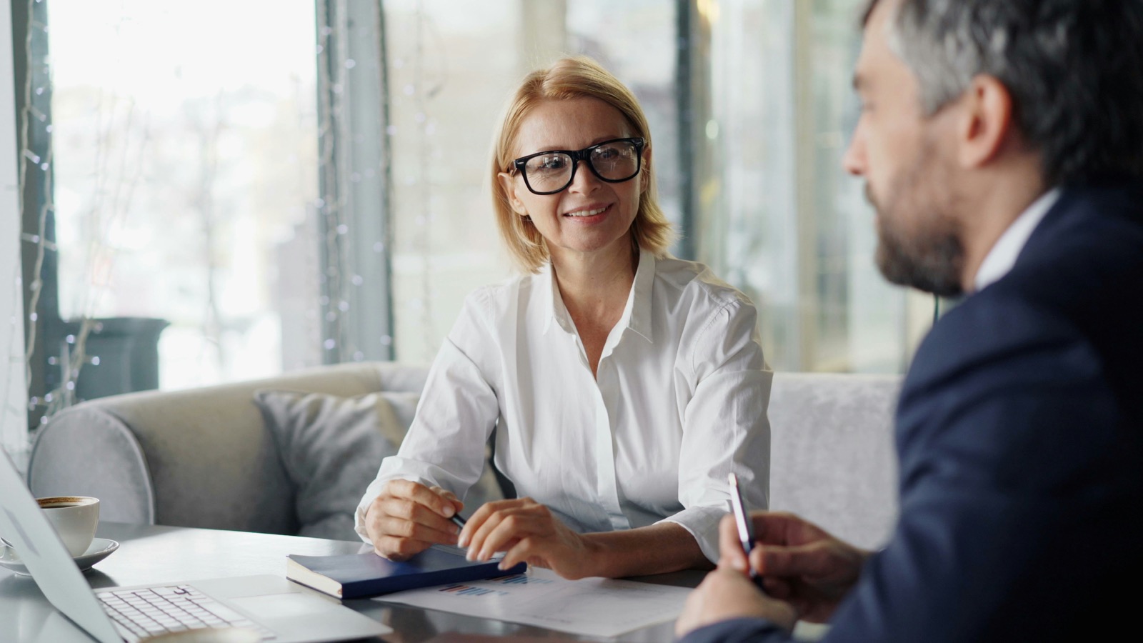 Business professionals in a working meeting